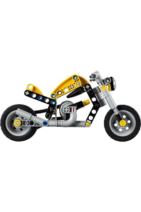 Конструктор LEGO Жовтий спортивний мотоцикл з реалістичними деталями та рухомими елементами 42225 ЦБ-00293873 фото