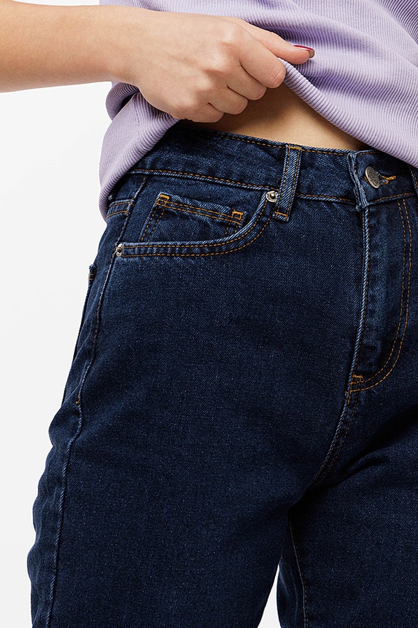 Жіночі джинси 38 колір темно-синій ЦБ-00201395 SKT000870216 фото