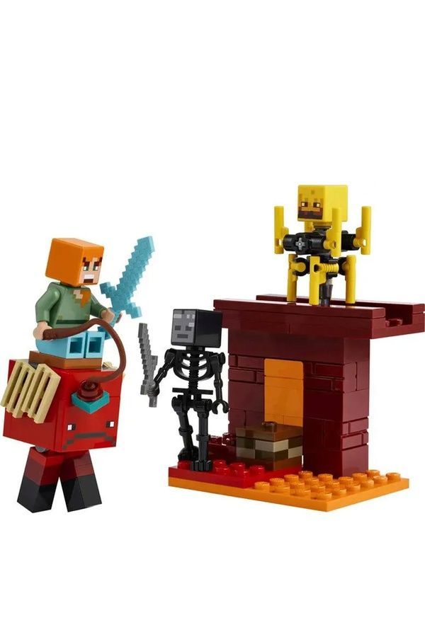 Конструктор LEGO Minecraft - Битва з лавою у Незері (21266) 21266 ЦБ-00269182 фото