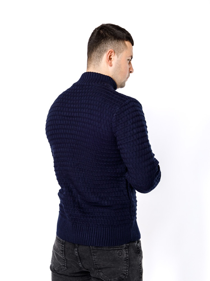 Чоловічий светр 48 колір темно-синій ЦБ-00236419 SKT000952208 фото