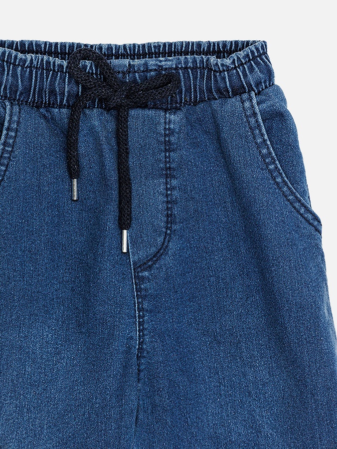 Джогеры джинсовые для мальчика 152 цвет синий ЦБ-00219825 SKT000908222 фото