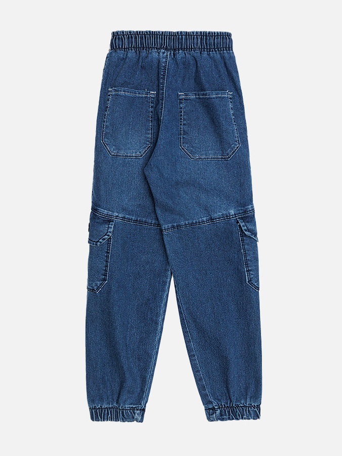 Джогеры джинсовые для мальчика 152 цвет синий ЦБ-00219825 SKT000908222 фото