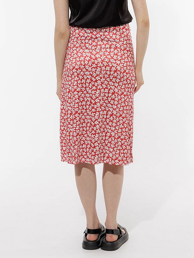 Женская юбка 46 цвет красный ЦБ-00216897 SKT000901622 фото