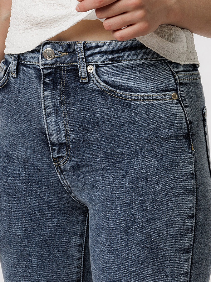 Жіночі джинси слім 58 колір блакитний ЦБ-00217697 SKT000903121 фото