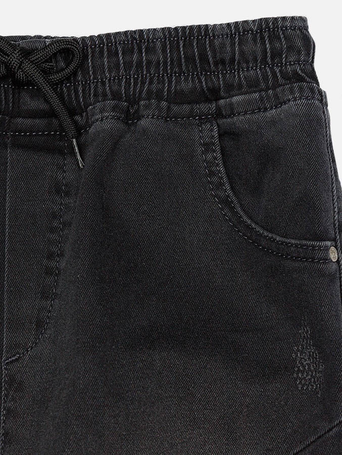 Джогеры джинсовые для мальчика 134 цвет темно-серый ЦБ-00213526 SKT000893851 фото