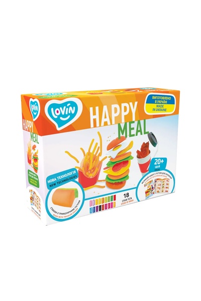 Набір для ліплення з тістом "Happy Meal" колір різнокольоровий ЦБ-00206418 SKT000880387 фото