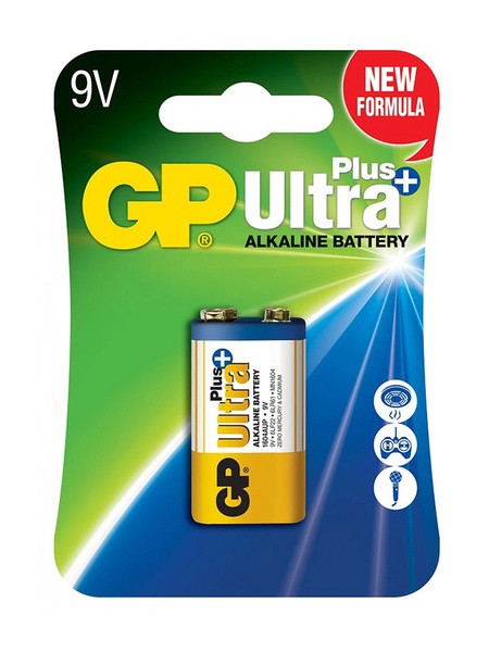 Батарейка GP 6LF22 (крона) Ultra Alkaline , Ціна за 1шт колір різнокольоровий ЦБ-00184913 SKT000610940 фото