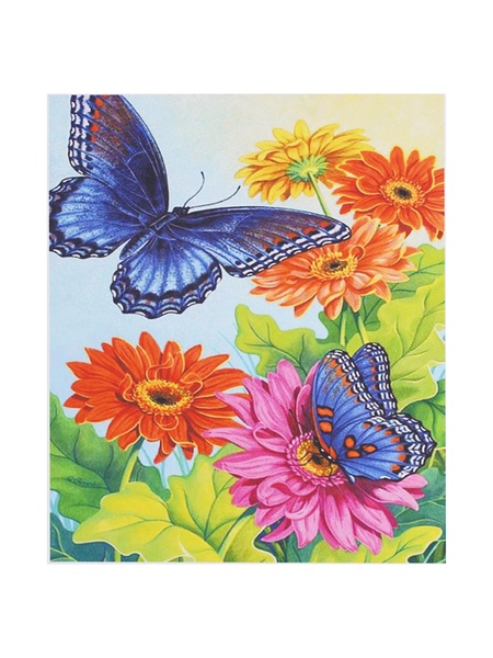 Алмазная мозаика "Бабочки", 30х40 см цвет разноцветный ЦБ-00217173 SKT000902196 фото