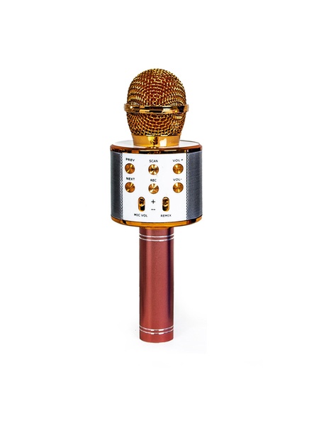 Бездротовий караоке-мікрофон колір рожеве золото ЦБ-00158166 SKT000535805 фото