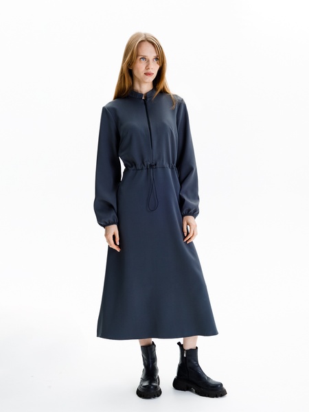 Сукня жіноча з довгим рукавом 50 колір графіт ЦБ-00235481 SKT000946122 фото