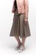 Женская юбка из эко-кожи 44 цвет бежевый ЦБ-00149816 SKT000512314 фото 1