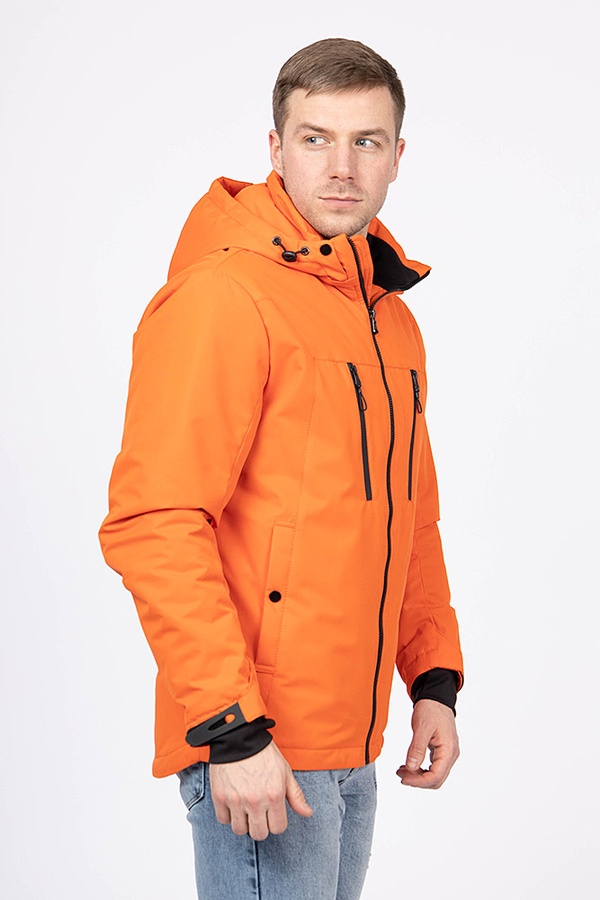 Куртка короткая мужская 44 цвет оранжевый ЦБ-00187786 SKT000836262 фото