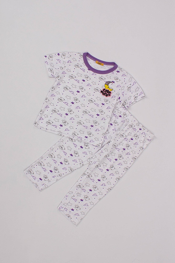 Пижама на девочку 110 цвет фиолетовый ЦБ-00170592 SKT000570807 фото
