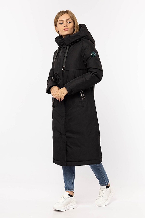 Жіноча куртка 42 колір чорний ЦБ-00195666 SKT000857773 фото