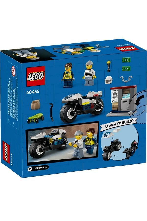 Конструктор LEGO City Погоня на полицейском мотоцикле 60455 ЦБ-00279955 фото