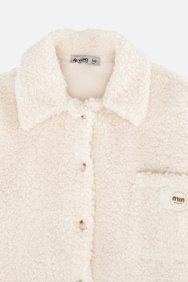 Куртка для девочки 134 цвет молочный ЦБ-00243850