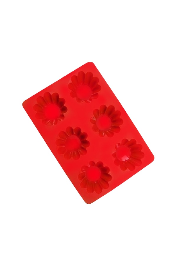 Форма силиконовая для кексов цвет красный ЦБ-00201083 SKT000869748 фото