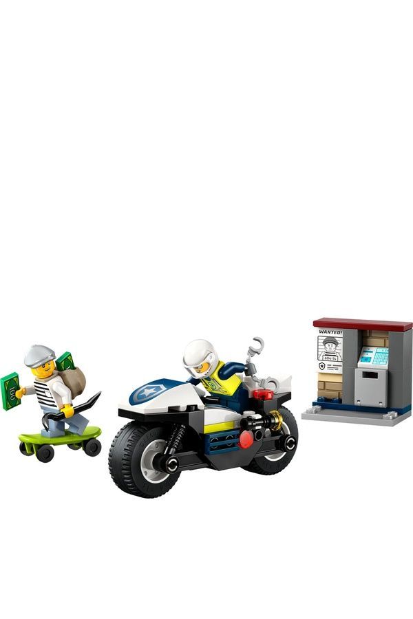 Конструктор LEGO City Погоня на полицейском мотоцикле 60455 ЦБ-00279955 фото