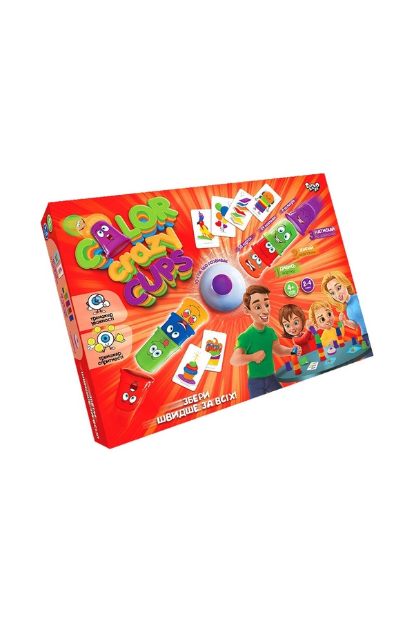 Настільна розважальна гра "Color Crazy Cups" колір різнокольоровий ЦБ-00147178 SKT000507075 фото
