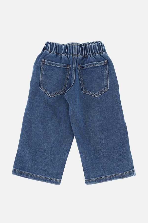 Джинсы wide leg для девочки цвет синий 110 ЦБ-00279812 фото