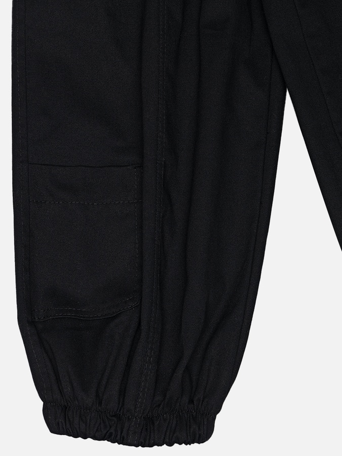 Штани для дівчинки карго 128 колір чорний ЦБ-00227897 SKT000927916 фото