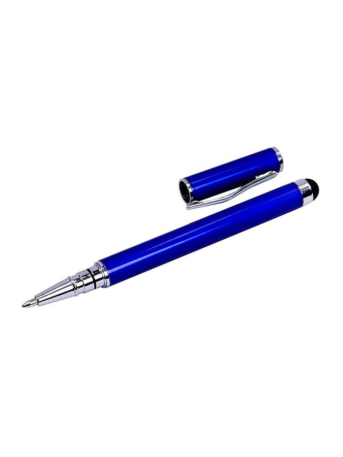 Стилус емкостный, с шариковой ручкой цвет темно-синий ЦБ-00224834 SKT000921072 фото