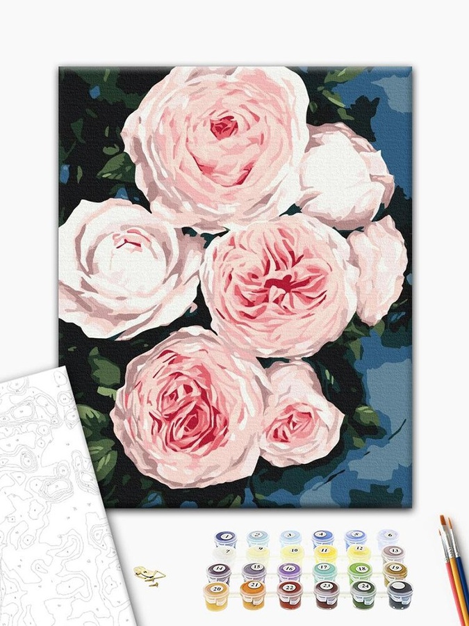 Картина по номерам "Бутоны пышных роз" цвет разноцветный ЦБ-00234084 SKT000943318 фото