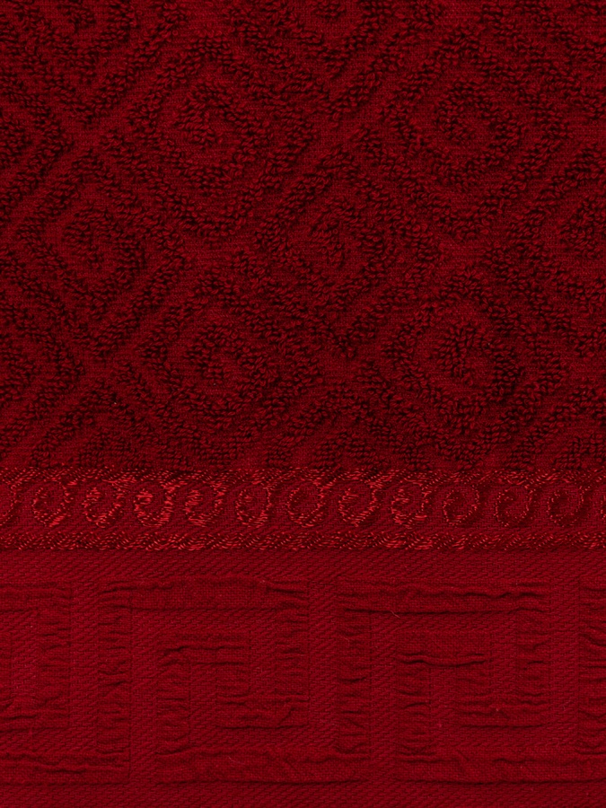 Рушник махровий YENI GREAK колір бордовий ЦБ-00220983 SKT000911313 фото
