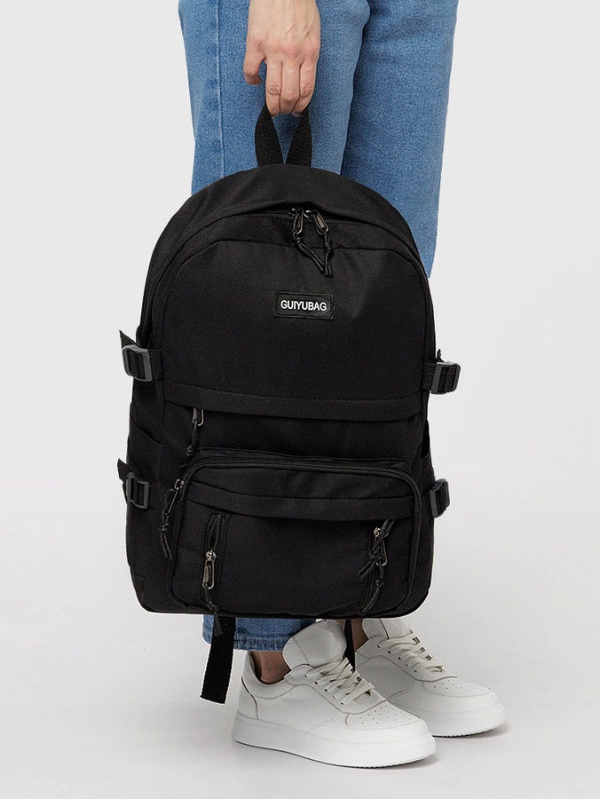 Жіночий спортивний рюкзак колір чорний ЦБ-00207031 SKT000882219 фото