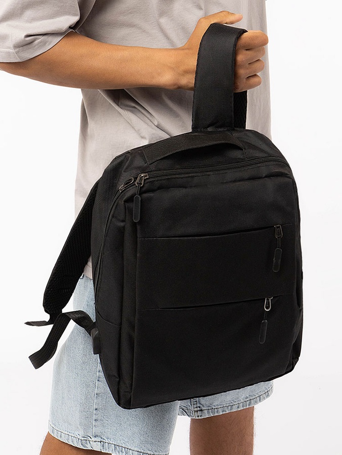 Набор 3в1 спортивный рюкзак,сумка,косметичка для мужчин цвет черный ЦБ-00219386 SKT000907216 фото