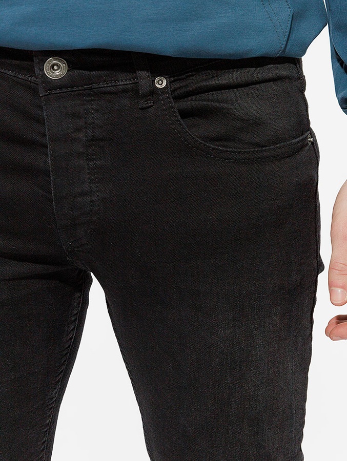 Мужские джинсы слим 54 цвет черный ЦБ-00213858 SKT000894939 фото